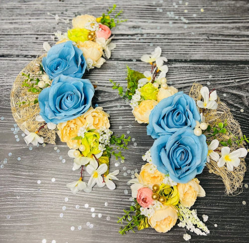 Blue Rose & Pastel Floral Ready-to-Use Bunches