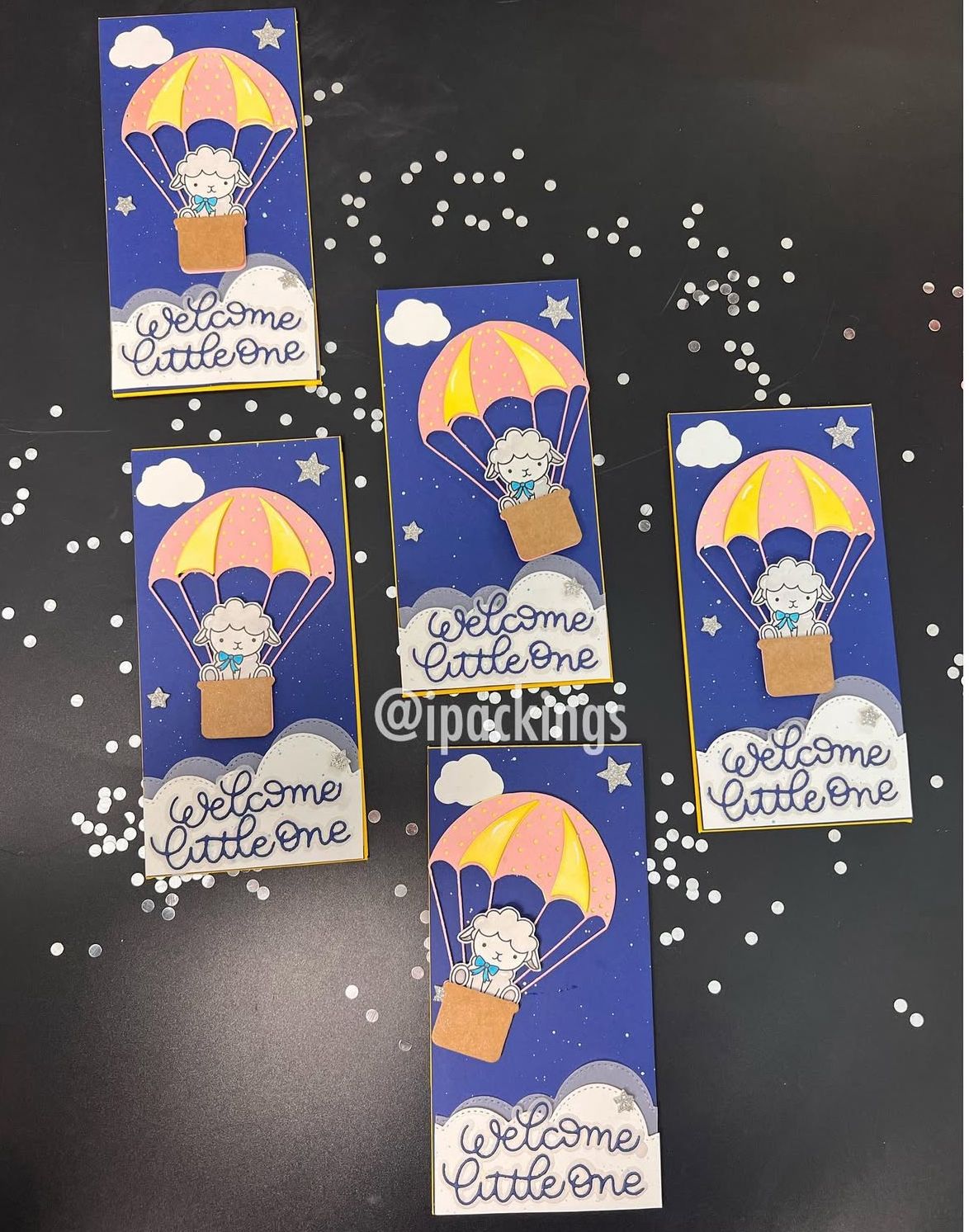 Handcrafted "Welcome Little One" Shagun Envelopes