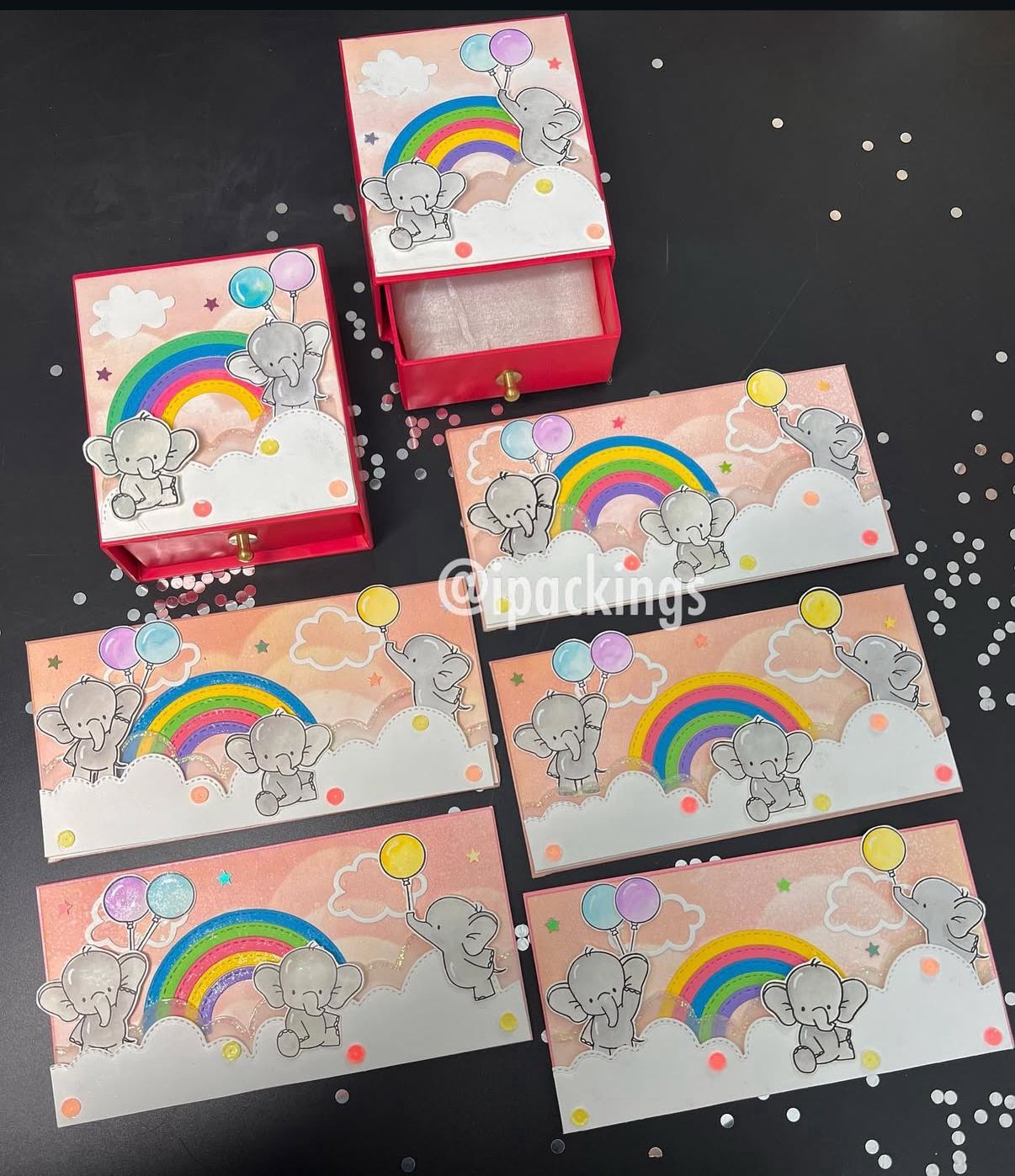 Over the Rainbow Elephant Baby Ginni Boxes