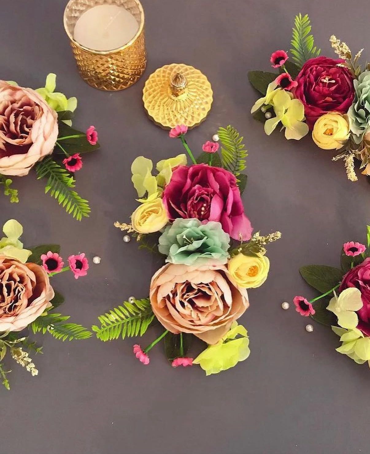 Instant Elegance: Ready-to-Use Decorative Floral Bunches (Price Per Piece)