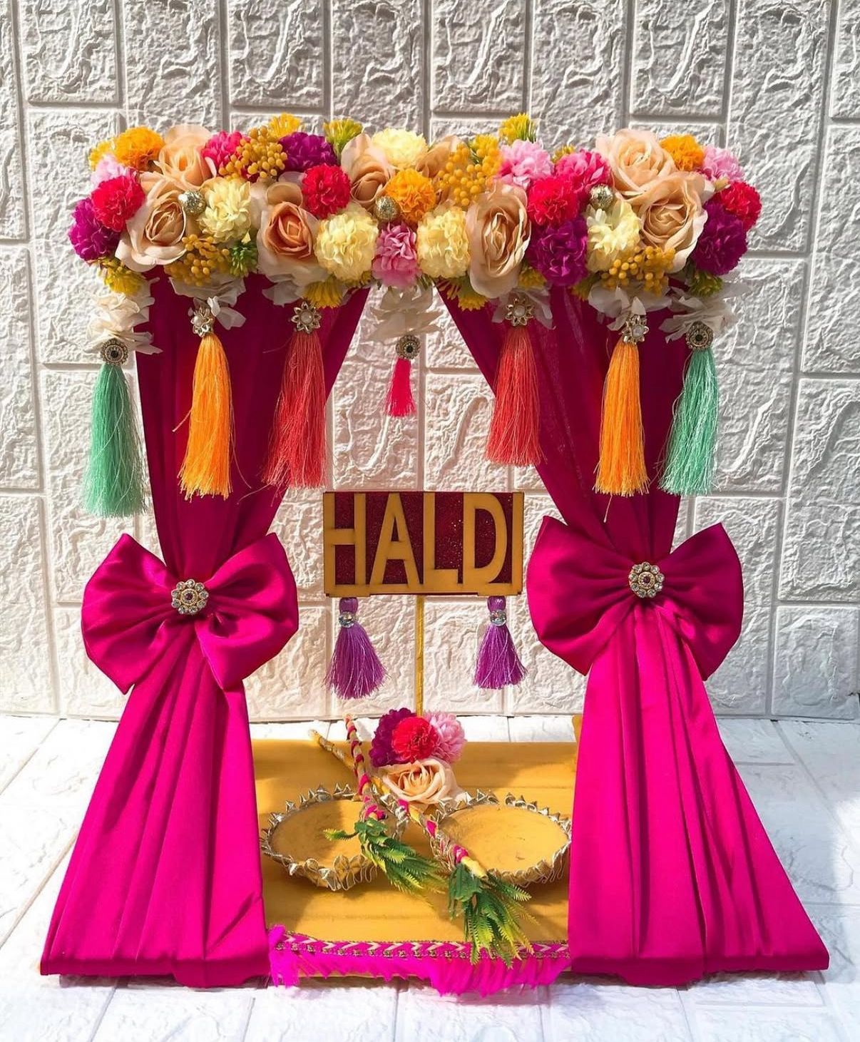 Vibrant Haldi Ceremony Platter