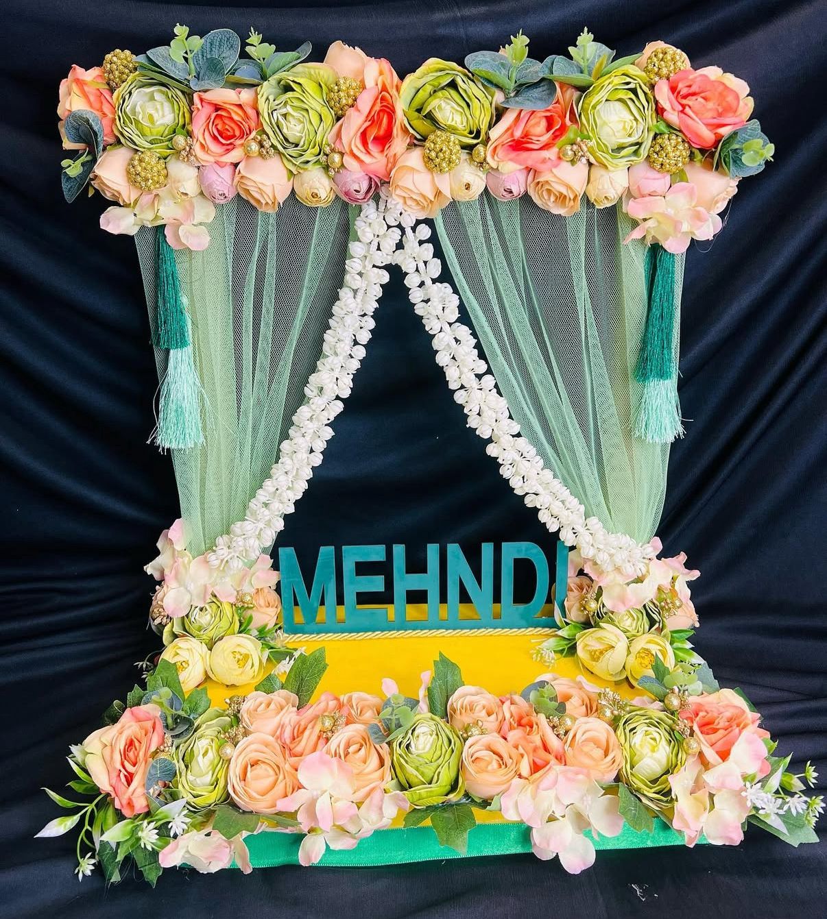 Vibrant Mehndi Ceremony Platter