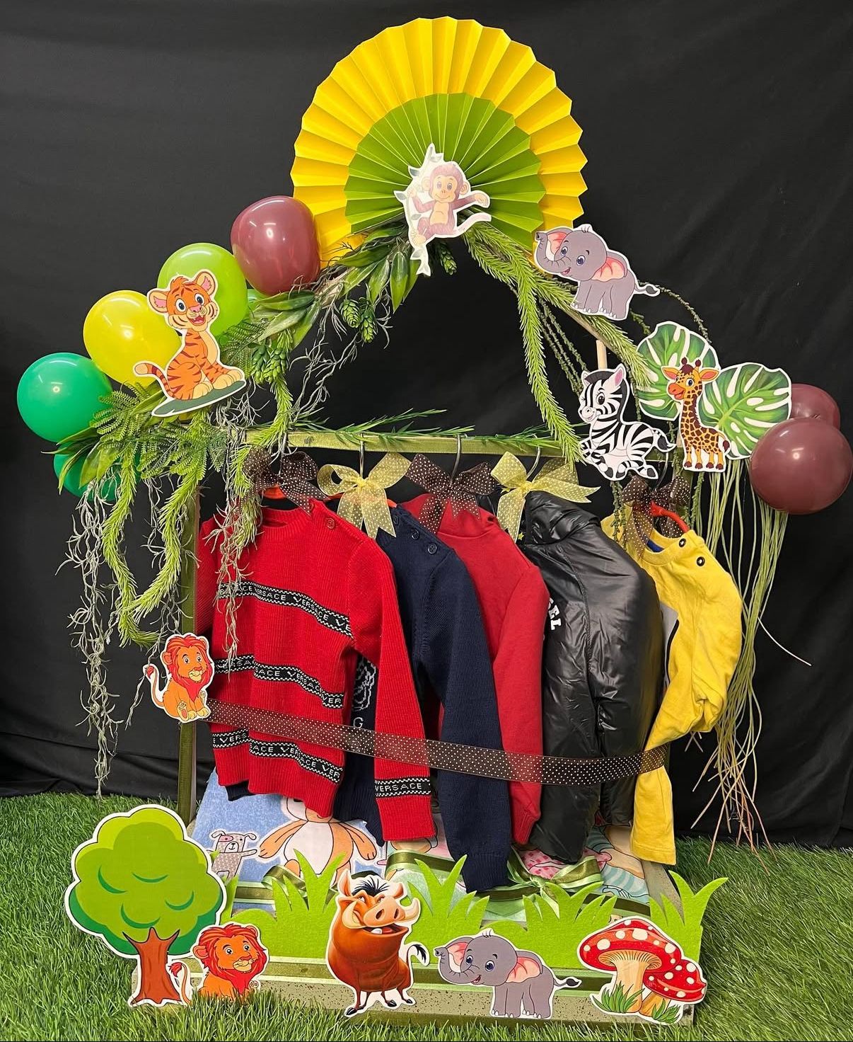 Welcome to the Jungle Baby Trousseau Display