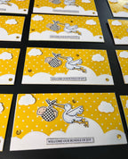 Bundle of Joy Stork Themed Ginni Box & Envelopes