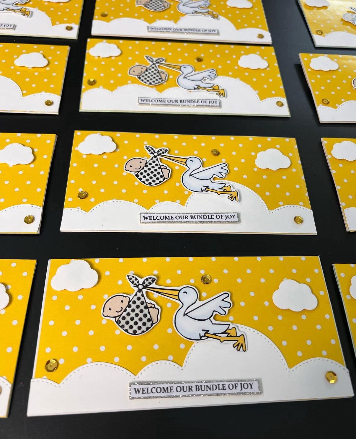 Bundle of Joy Stork Themed Ginni Box & Envelopes