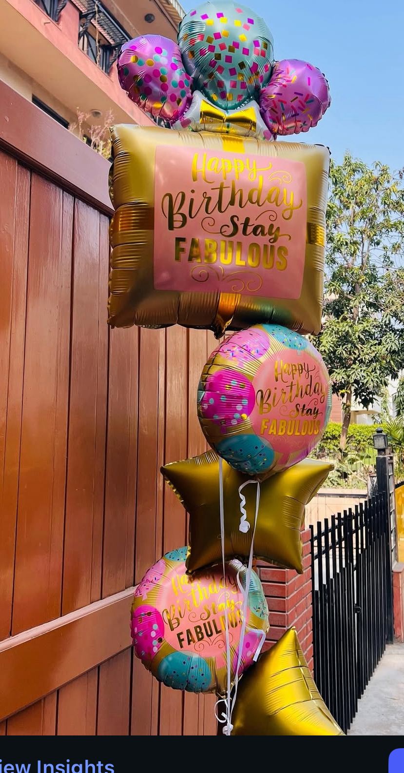 Stay Fabulous Birthday Balloon Bouquet