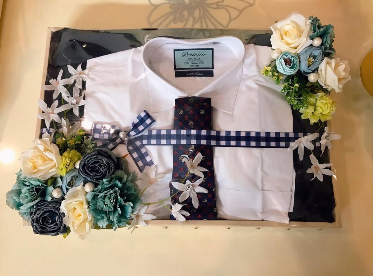 Groom's Elegance Wedding Trousseau Shirt & Tie Set