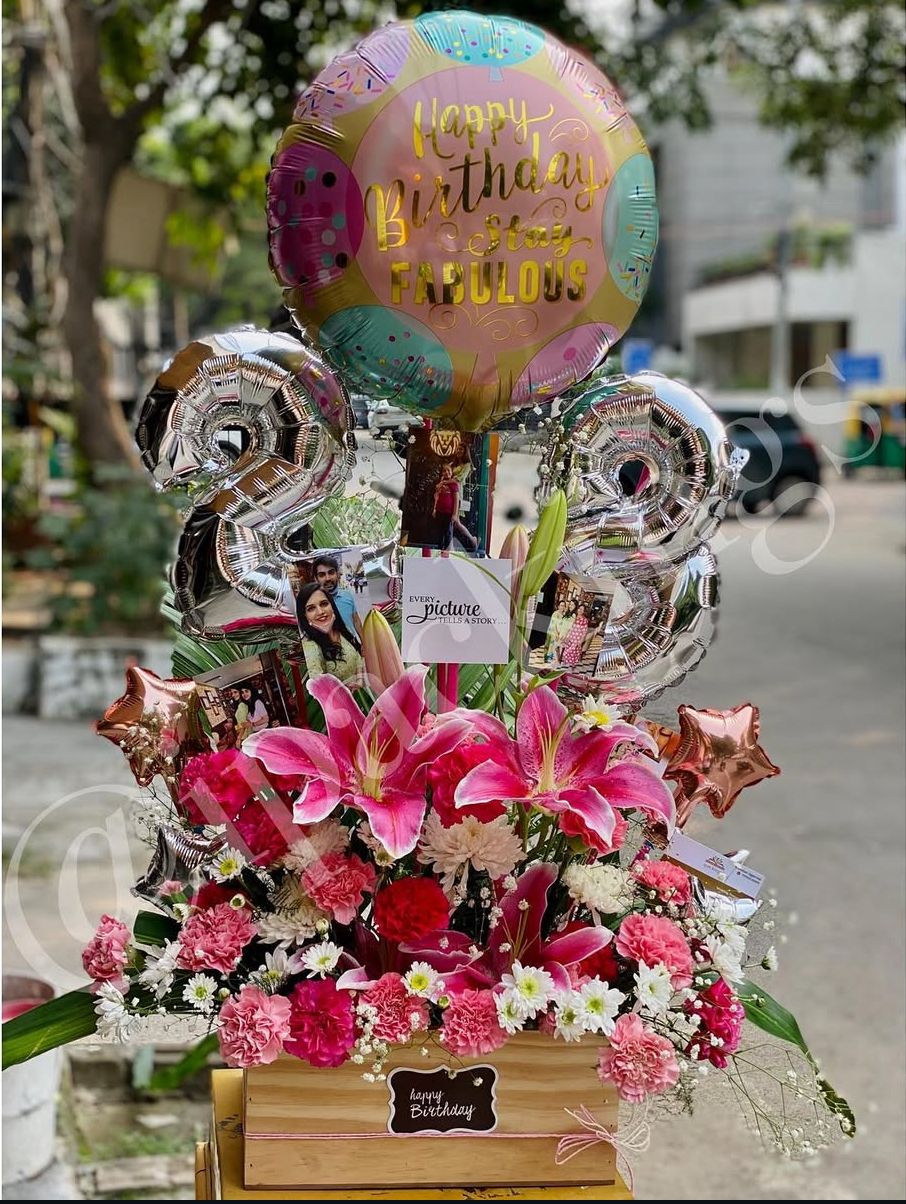 The Fabulous Memories Personalized Birthday Arrangement