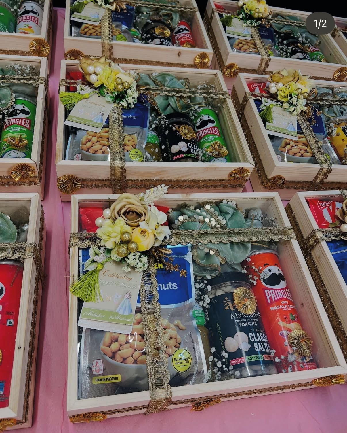 Modern Gourmet Snack Wedding Return Favor