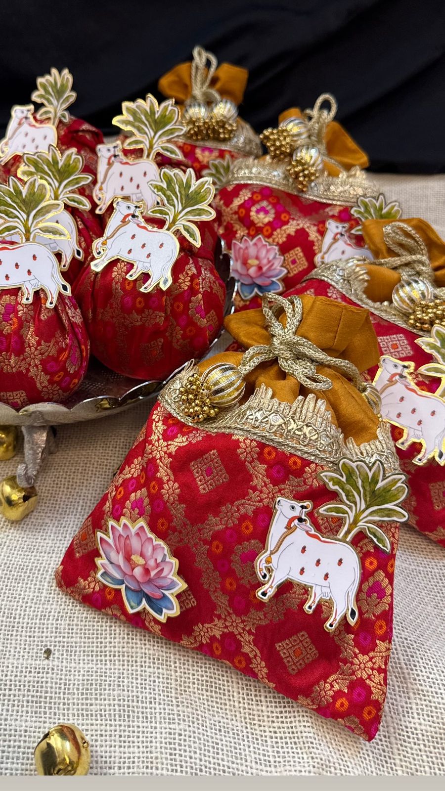 Divine Festive Red Potli Bag