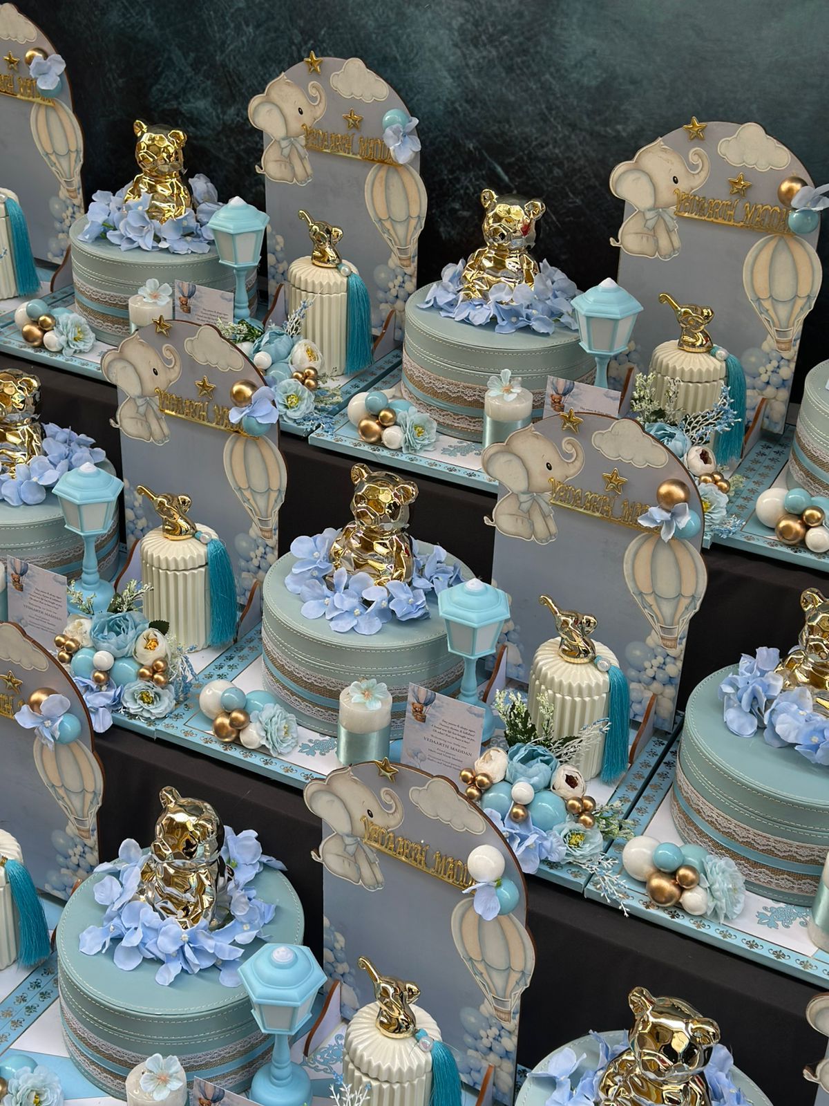 Sky Blue Elephant Theme Baby Welcome Hamper