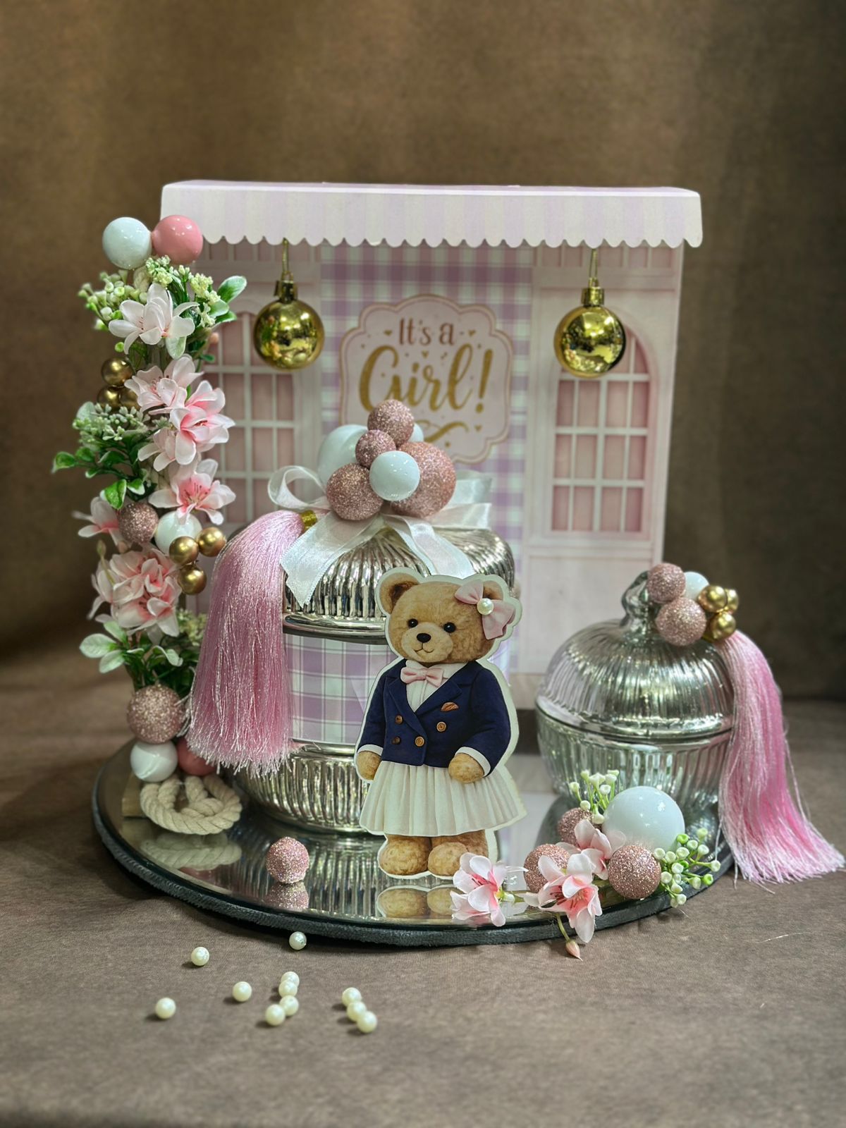 “It’s a Girl” Pastel Pink Teddy Theme